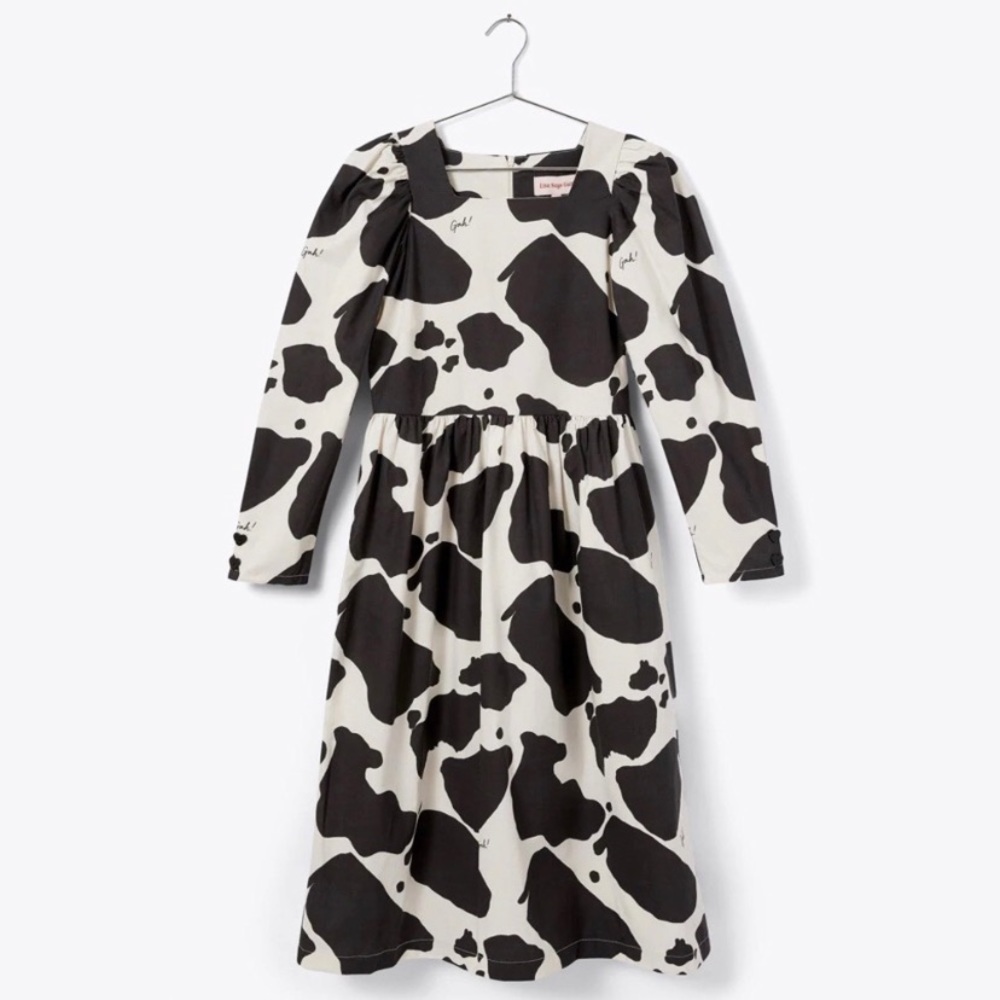 Lisa Says Gah Maddie Dress in Black/Ivory size Medium